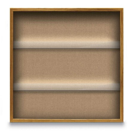 United Visual Products Outdoor Enclosed Combo Board, 48"x36", White Frame/Black & Amethyst UVCB4836ODW-BLACK-AMETHY